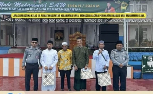 Lapas Narkotika Kelas IIA Pematangsiantar,Menggelar Acara Peringatan Maulid Nabi Muhammad SAW 1446H. - DigitalMediaPublic